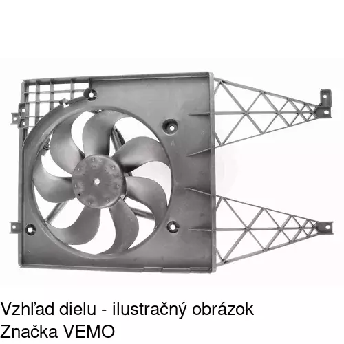 Ventilátor bez krytu / podpery 952423U2-Q /POLCAR/ - obr. 1