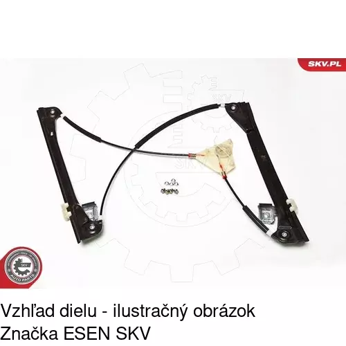Elektrický mechanizmus okna dverí 9525PSE5A /POLCAR/ - obr. 2