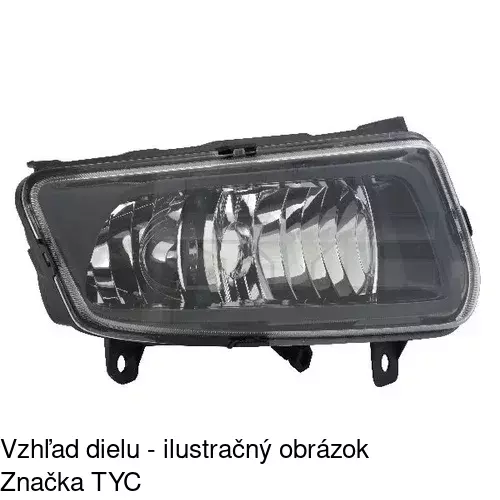 Hmlové svetlo - predné POLCAR 9533298E