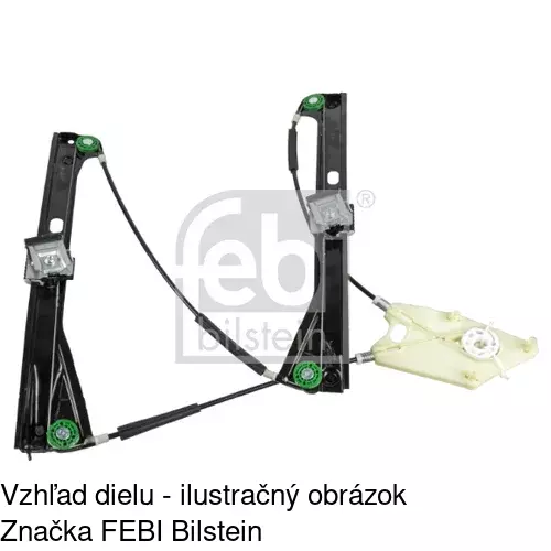 Mechanizmus sťahovania okna elektrický bez motora 9533PSG1 /POLCAR/ - obr. 2