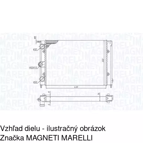 Chladiče vody 953408A1 /POLCAR/ - obr. 1