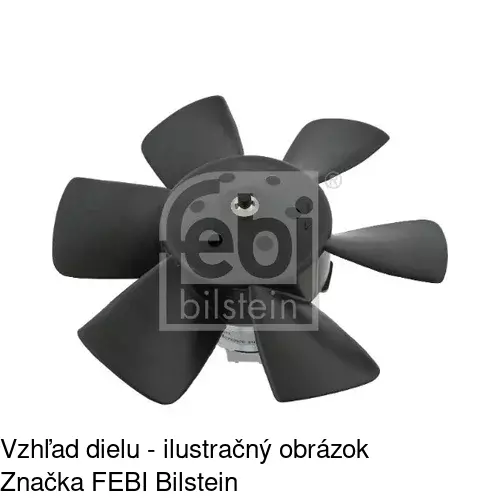 Ventilátor bez krytu / podpery 953423U1 /POLCAR/ - obr. 2