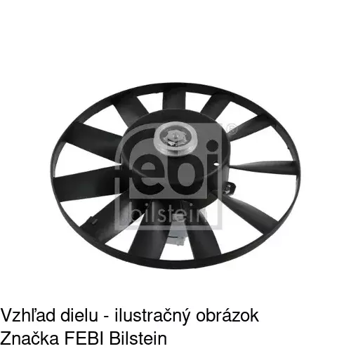 Ventilátor bez krytu / podpery POLCAR 953823U4