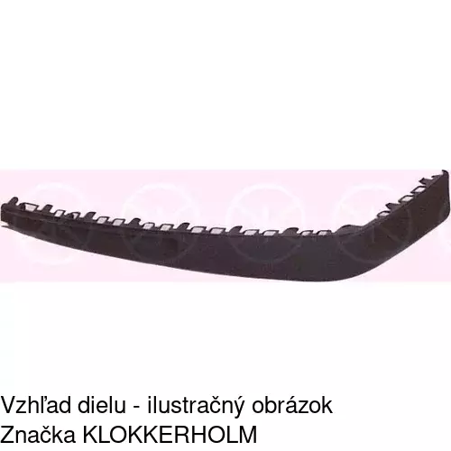 Spojler predného nárazníka POLCAR 9538253R