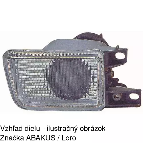 Hmlové svetlo - predné 953829-E /POLCAR/ - obr. 3