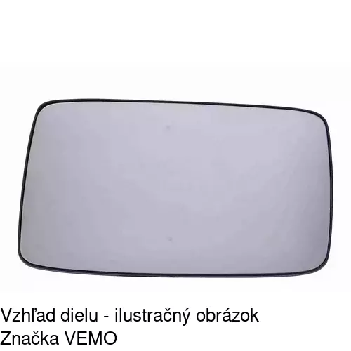 Sklo vonkajšieho zrkadla s držiakom 9538541E /POLCAR/ - obr. 3