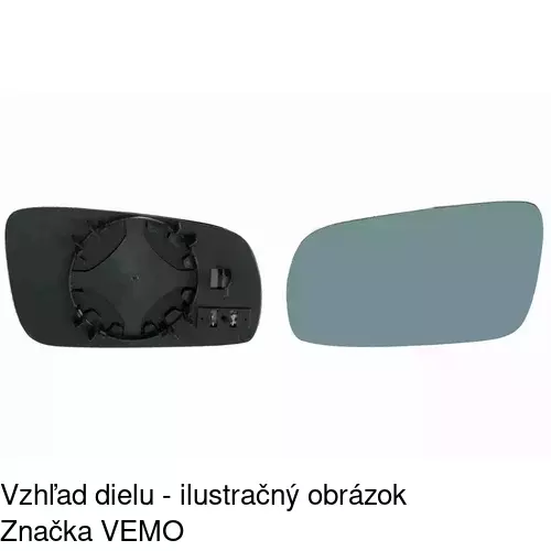 Sklo vonkajšieho zrkadla s držiakom 9541547M /POLCAR/ - obr. 4