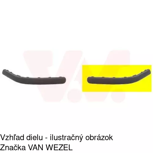 Lišta nárazníka 954196-6 /POLCAR/ - obr. 1