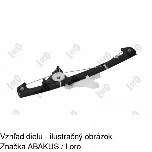Mechanizmus sťahovania okna elektrický bez motora 9541PSG5 /POLCAR/ - obr. 2
