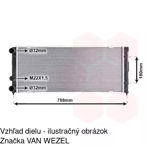 Chladiče vody 954608-6 /POLCAR/ - obr. 1