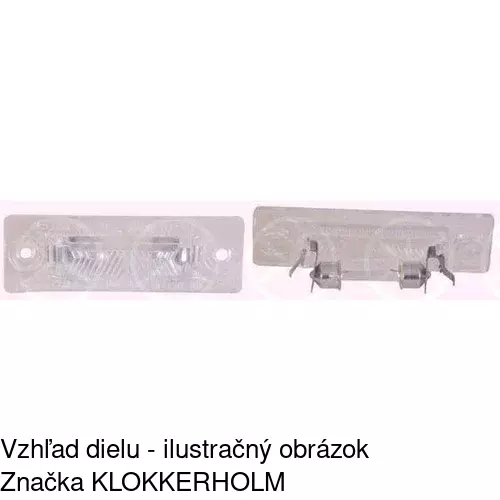 Svetlo na osvetlenie evidenčného čísla 9549955E /POLCAR/ - obr. 5