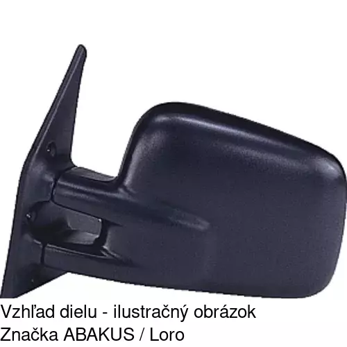 Sklo vonkajšieho zrkadla s držiakom 9566546E /POLCAR/ - obr. 5