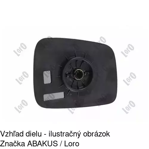 Sklo vonkajšieho zrkadla s držiakom 956655-E /POLCAR/ - obr. 5