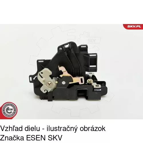 Vnútorná zámka dverí 9568ZC-1 /POLCAR/ - obr. 4