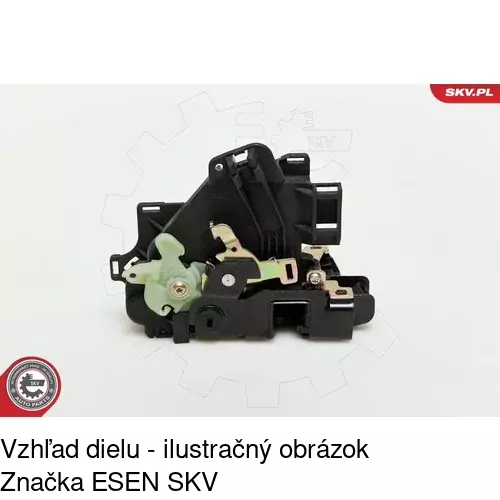 Vnútorná zámka dverí 9568ZC-3 /POLCAR/ - obr. 4