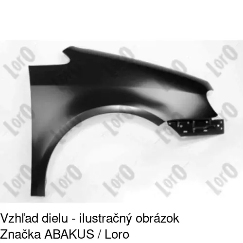 Predný blatník 957802 /POLCAR/ - obr. 1