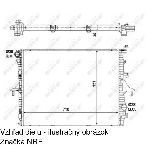 Chladiče vody 958008-3 /POLCAR/