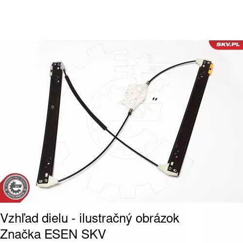 Elektrický mechanizmus okna dverí 9580PSG2 /POLCAR/ - obr. 4