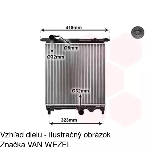 Chladiče vody 95A108A1 /POLCAR/ - obr. 4