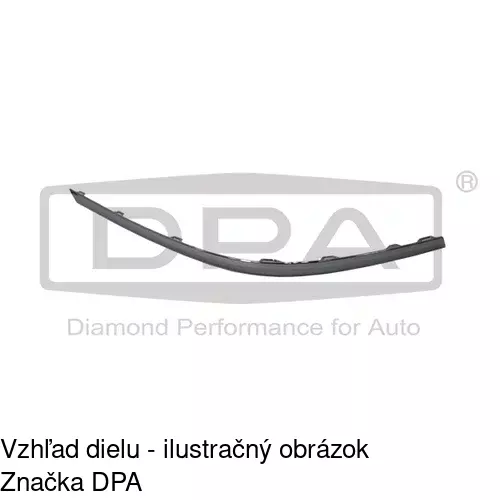 Lišta nárazníka POLCAR 95D196-8