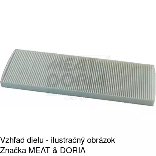Kabínový filter s uhlíkom POLCAR S11-1077