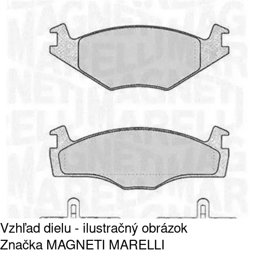 Brzdové dosky S70-0015 /POLCAR/ - obr. 2