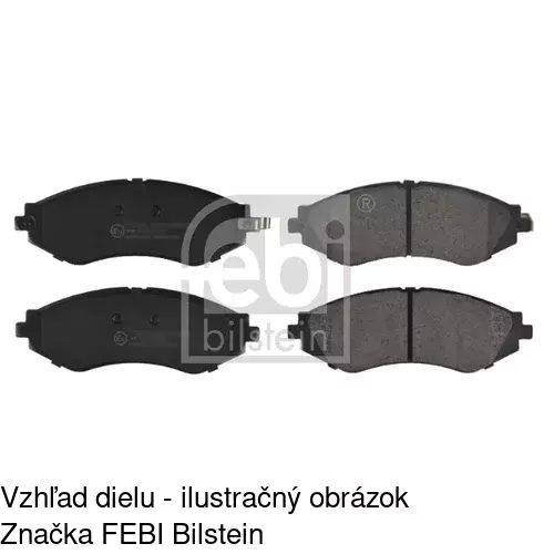Brzdové dosky S70-0077 /POLCAR/ - obr. 2