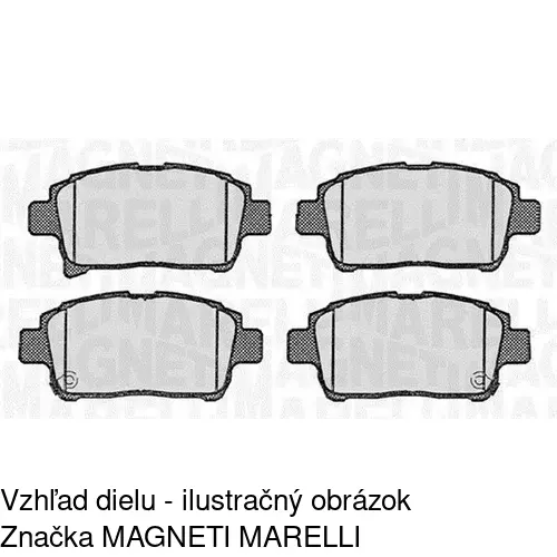 Brzdové dosky S70-0172 /POLCAR/ - obr. 5