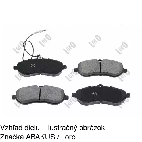 Brzdové dosky S70-0196 /POLCAR/ - obr. 4