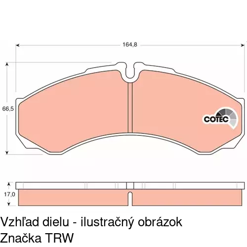 Brzdové dosky POLCAR S70-0200