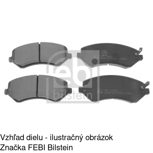 Brzdové dosky S70-0249 /POLCAR/ - obr. 1