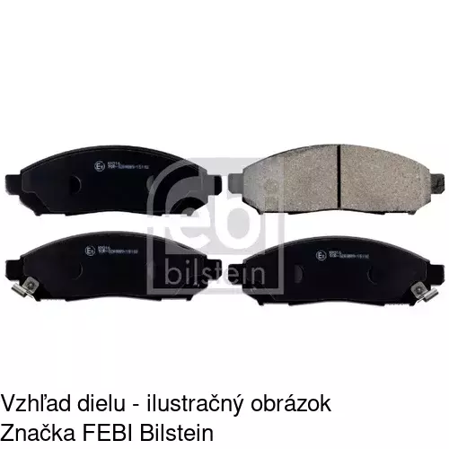 Brzdové dosky S70-0279 /POLCAR/ - obr. 4