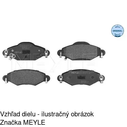 Brzdové dosky S70-0282 /POLCAR/ - obr. 2