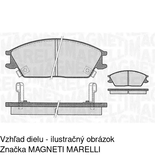 Brzdové dosky S70-0309 /POLCAR/ - obr. 2