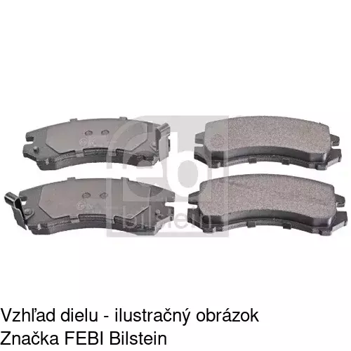 Brzdové dosky S70-0331 /POLCAR/ - obr. 1