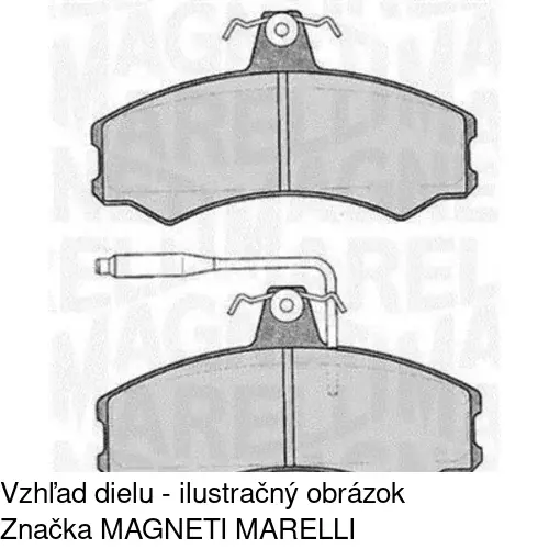 Brzdové dosky S70-0333 /POLCAR/ - obr. 1