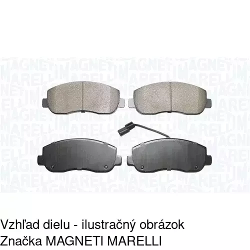 Brzdové dosky S70-0387 /POLCAR/ - obr. 4