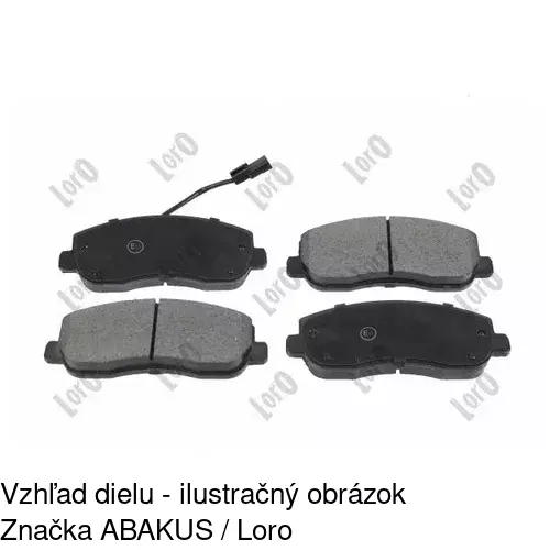 Brzdové dosky S70-0387 /POLCAR/ - obr. 5