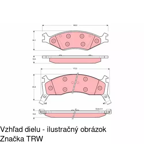 Brzdové dosky POLCAR S70-0401