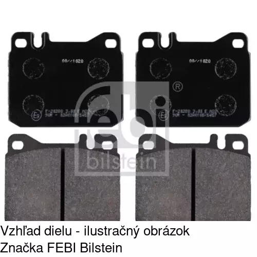 Brzdové dosky S70-0408 /POLCAR/ - obr. 3