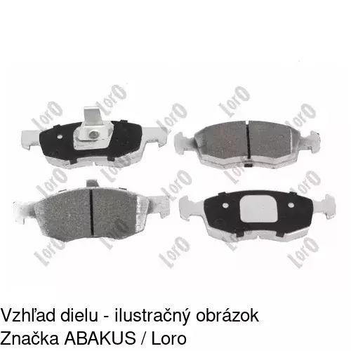 Brzdové dosky S70-0413 /POLCAR/ - obr. 2
