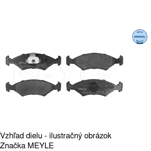 Brzdové dosky S70-0428 /POLCAR/ - obr. 2
