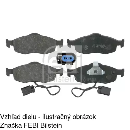 Brzdové dosky S70-0453 /POLCAR/ - obr. 1