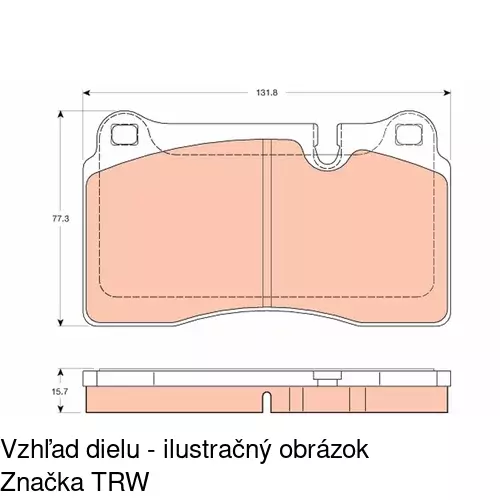 Brzdové dosky POLCAR S70-0491