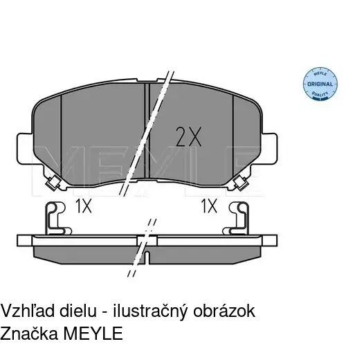 Brzdové dosky S70-0494 /POLCAR/ - obr. 2