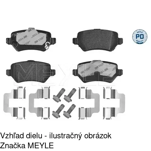 Brzdové dosky S70-1082 /POLCAR/ - obr. 4