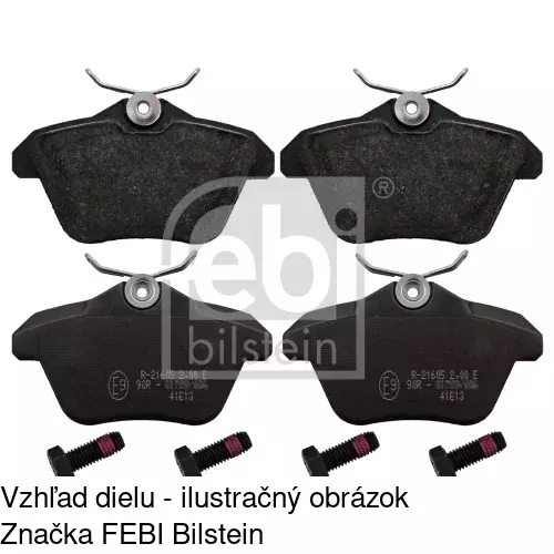 Brzdové dosky S70-1084 /POLCAR/ - obr. 2