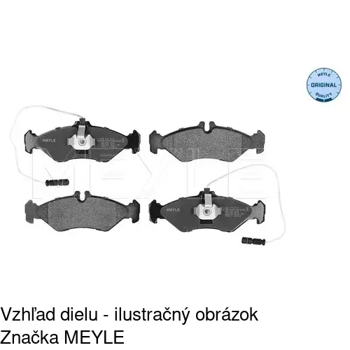 Brzdové dosky S70-1088 /POLCAR/ - obr. 1