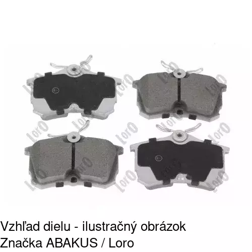 Brzdové dosky POLCAR S70-1124