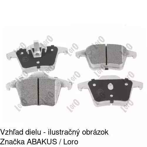 Brzdové dosky S70-1168 /POLCAR/ - obr. 5